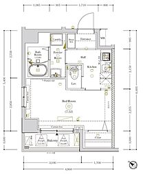 アークマーク田端GR 5階1Kの間取り