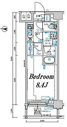メインステージ森下駅前 4階1Kの間取り