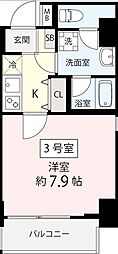 アトレ西葛西 6階1Kの間取り