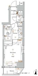 アクサス大島エクスクルーシブ 3階1Kの間取り