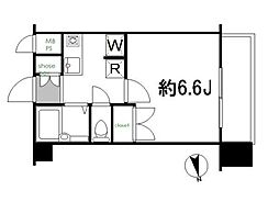 メインステージ池袋 7階1Kの間取り