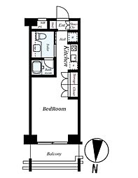 Verona亀戸LLH 2階ワンルームの間取り