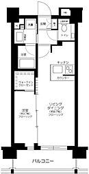 ガーラ・レジデンス浅草 1LDKの間取図画像