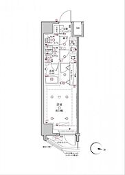 クレイシア板橋本町 1Kの間取図画像
