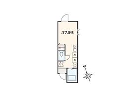 MELLAS久我山 ワンルームの間取図画像
