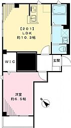 GrandePierre 1LDKの間取図画像