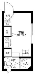 ファーストハウス北新宿 ワンルームの間取図画像