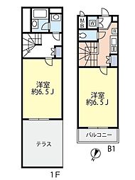 ルーブル中野富士見町伍番館 2Kの間取図画像