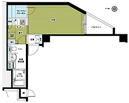 トーシンフェニックス目黒碑文谷 1Kの間取図画像