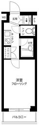 ルーブル西馬込壱番館 1Kの間取図画像