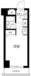 サンセール神楽坂 ワンルームの間取図画像