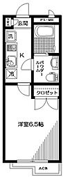 ヴェルデ下落合 1Kの間取図画像
