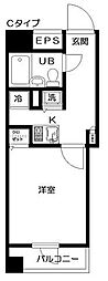 日神デュオステージ笹塚西館 1Kの間取図画像