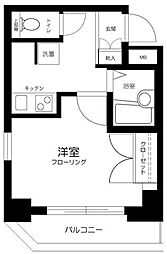 Verona戸越銀座 1Kの間取図画像