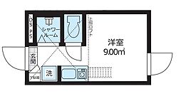 ククリ・ザ・レジデンス池袋 ワンルームの間取図画像