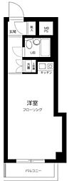 ベルパークシティ西新宿 ワンルームの間取図画像