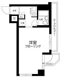 ライオンズマンション大森本町第3 ワンルームの間取図画像