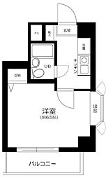 ミルフォード中井 1Kの間取図画像
