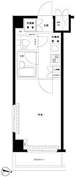 ルーブル清澄白河 1Kの間取図画像