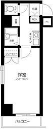 スカイコート蒲田駅前 1Kの間取図画像