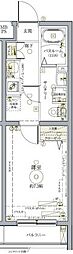 クレヴィスタ練馬武蔵関 1Kの間取図画像