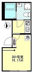 Grip羽田 1Kの間取図画像