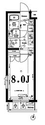 AXAS西新宿 1Kの間取図画像