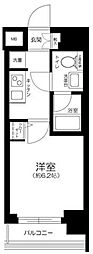 プレール・ドゥーク池袋 1Kの間取図画像