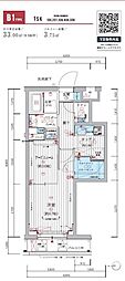 メインステージ練馬春日町 1SKの間取図画像