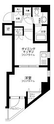 エクシム高円寺 1DKの間取図画像