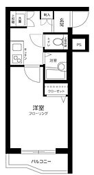 スカイコート練馬桜台 1Kの間取図画像