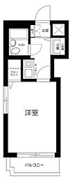 マリオン品川・中延 1Kの間取図画像