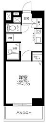 武蔵野ビューハイツ 1Kの間取図画像