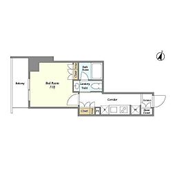 BPRレジデンス御嶽山 1Kの間取図画像
