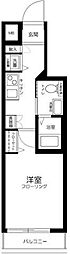 トーシンフェニックス目白 1Kの間取図画像