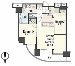 間取図画像 2LDK