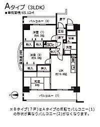 Osaka Metro千日前線 北巽駅 徒歩9分の賃貸マンション 7階3LDKの間取り