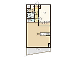 JR大阪環状線 鶴橋駅 徒歩3分の賃貸マンション 9階1LDKの間取り