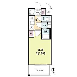 Osaka Metro千日前線 今里駅 徒歩2分の賃貸マンション 10階1Kの間取り