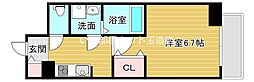 Osaka Metro中央線 緑橋駅 徒歩9分の賃貸マンション 7階1Kの間取り