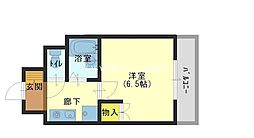 カーサパスコロ 1Kの間取図画像
