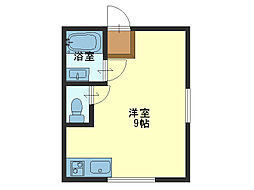 パールハイム深江橋 ワンルームの間取図画像