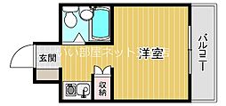 ネオコート天王寺 ワンルームの間取図画像