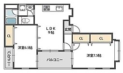 LeePLAZA2 2LDKの間取図画像