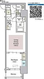 Urbanex南新町 1LDKの間取図画像