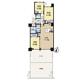 ジェイシティ中央林間 3LDKの間取図画像