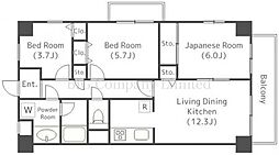 KDXレジデンス田園調布 3階3LDKの間取り