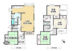 奈良市学園中5丁目 4SLDKの間取り