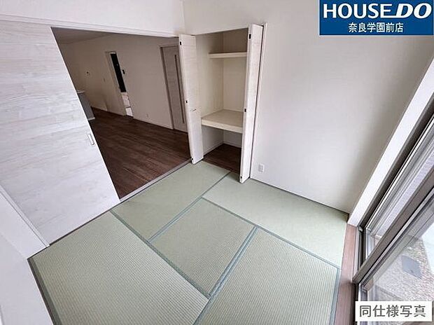 和室にも収納スペースをしっかり確保。一部屋あると何かと重宝する和室は客間としても使用できますよ♪