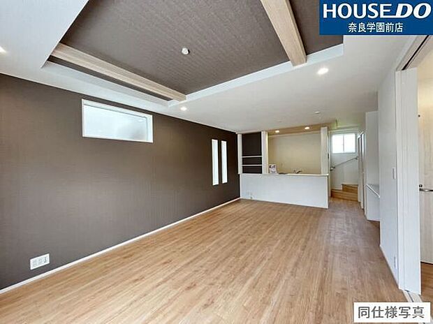 家族の会話が弾む対面キッチン。家事をしながら小さなお子様にも目が届きます！